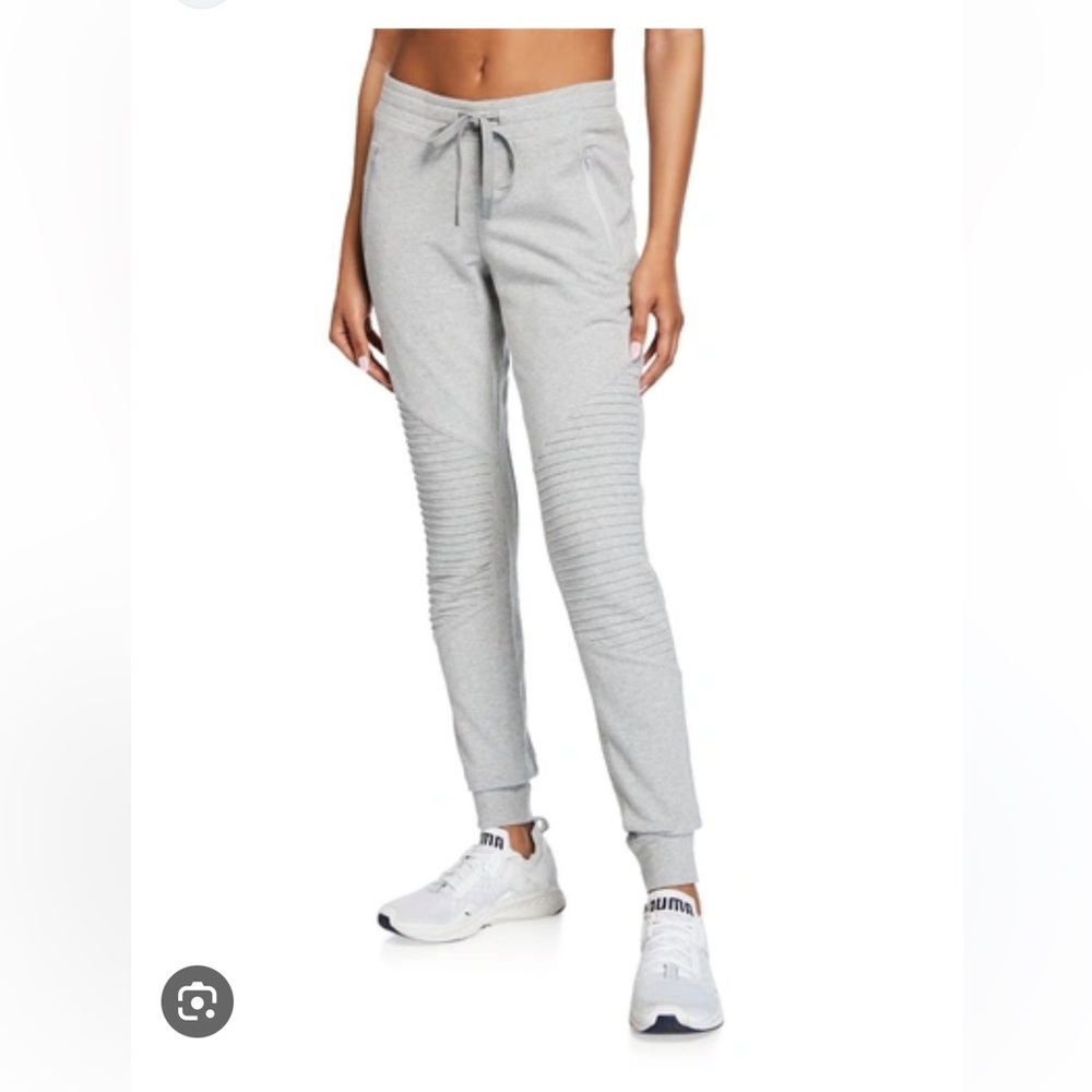Alo Urban Moto Sweatpant in Dove Grey Heather